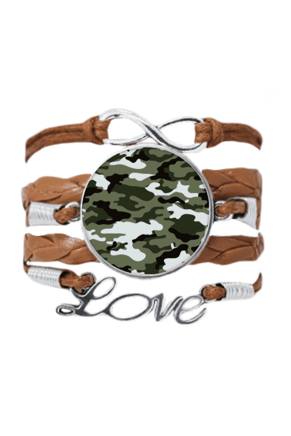 camouflage line art grain illustration pattern bracelet love chain ornament wristband