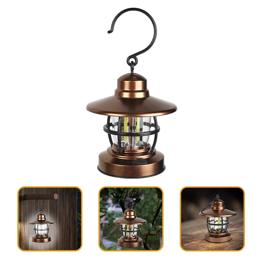 camping lamp Hanging Lantern Light Battery Powered Outdoor Light for