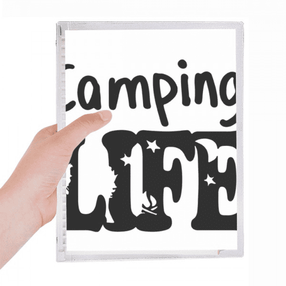 camping life quote notebook loose diary refillable journal statiry