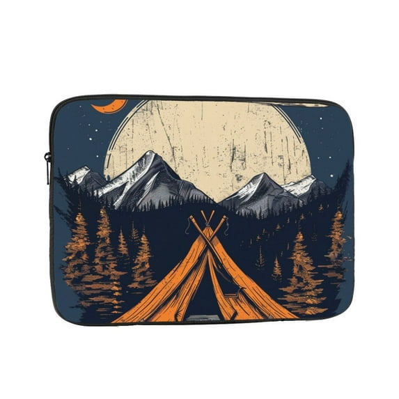 camping night Laptop Sleeve Bag Compatible With MacBook Air / Pro iPad MateBook Tablet Surface HP Lenovo Dell ASUS Acer Laptop Computer Protective Size: 17 inch