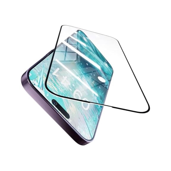 can [1 Pack Screen Protector for Apple iPhone 17 Pro Tempered Glass Protective Film 9H Hardness High Transparency Anti-Shatter Anti-Bubble, Black Border