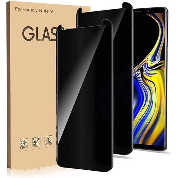 can [2 Pack] Galaxy Note 9 Privacy Screen Protector and Camera Lens Protector, 9H Hardness, HD Clear, Full Coverage, Case Friendly, Easy Installation, Bubble Free, for Samsung Galaxy Note 9-6.8 Inch