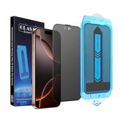 can 2-Pack Matte Privacy Screen Protector for iPhone 16 Pro Max 6.9-inch, 9H Tempered Glass, Full Coverage, Anti-Fingerprint, Auto Dust-Elimination, No Bubble, Easy Installation
