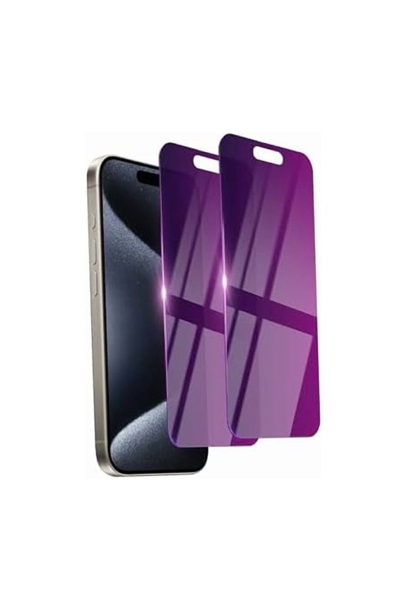 can 2 Pack Privacy Screen Protector for iPhone 15 Pro Tempered Glass 6.1inch Private Saver Anti-Spy Eye Protection Anti-Scratch Full Coverage