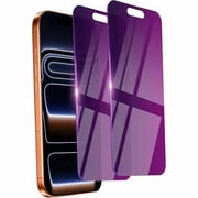 can 2 Pack Privacy Screen Protector for iPhone 17 Pro Tempered Glass 6.3 Private Saver Anti-Spy Eye Protection Anti-Scratch Full Coverage No Bubble