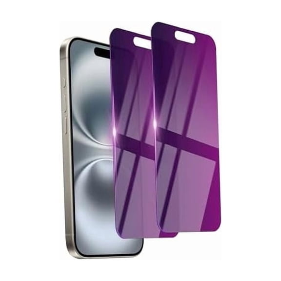 can 2 Pack Privacy Screen Protector for iPhone 16 Plus Tempered Glass for 16Plus 6.7inch Private Saver Anti-Spy Anti-Blue Light Eye Protection Anti-Scratch Full Coverage