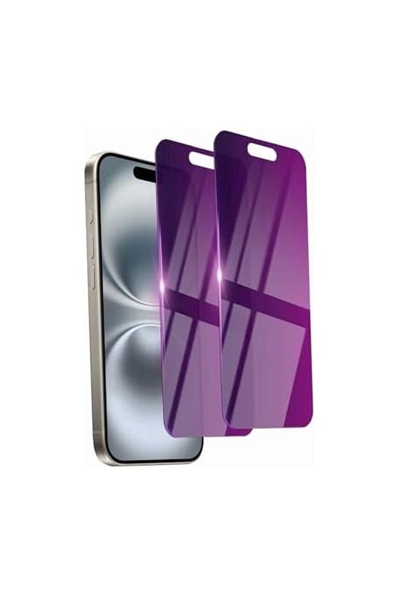 can 2 Pack Privacy Screen Protector for iPhone 16 Plus Tempered Glass for 16Plus 6.7inch Private Saver Anti-Spy Anti-Blue Light Eye Protection Anti-Scratch Full Coverage