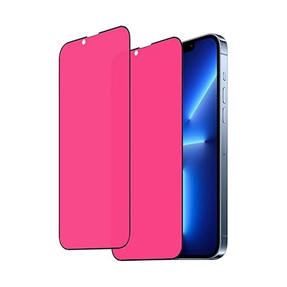 can 2 Pack Privacy Tempered Glass Anti-blue Anti-Spy Screen Protector Film Compatible with iPhone 13 Pro Max Anti-peeping Electroplated Mirror Gradient Colorful Anti-scratch 9H Hardness Full Coverage