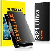 can 2 Pack for Samsung Galaxy S21 Ultra Matte Privacy Screen Protector 6.8 Inch [Not Glass], 360  Anti-Spy, Anti-Scratch, Anti-Glare, Support Fingerprint Unlock