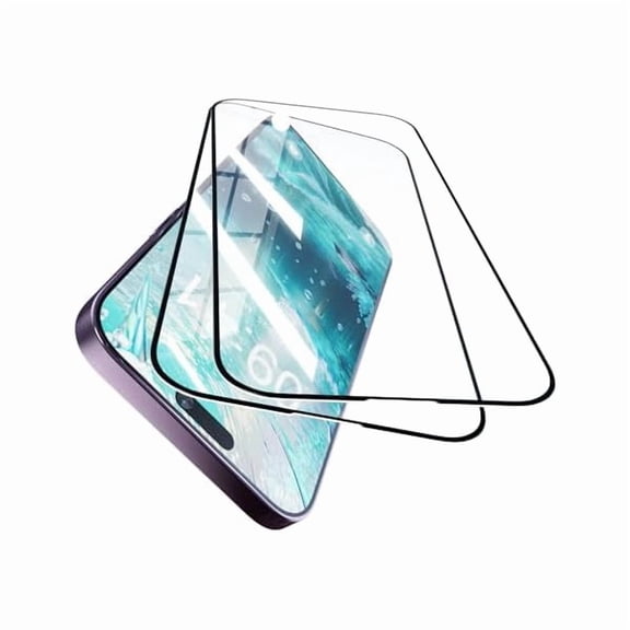 can [2 Pack Screen Protector for Apple iPhone 17 Pro Max Tempered Glass Protective Film 9H Hardness High Transparency Anti-Shatter Anti-Bubble, Black Border