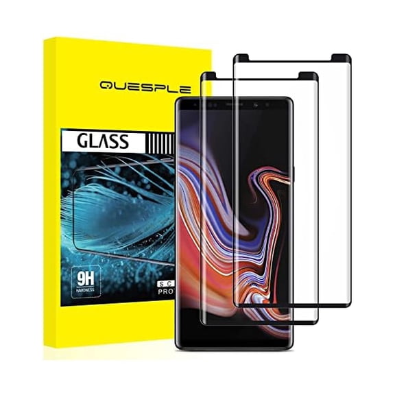 can 2 Pack Screen Protector for Samsung Galaxy Note 9 6.4 Inch, HD Clear Tempered Glass, Easy Installation, High Sensitivity, Case Friendly