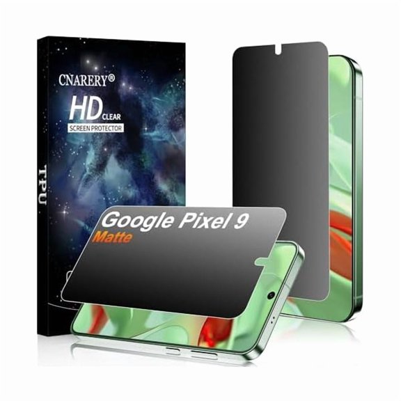 can 2 Pack for Google Pixel 9 Matte Privacy Screen Protector 6.3 Inch[Not Glass], Anti-Scratch, Anti-Glare, Support fingerprint Unlock