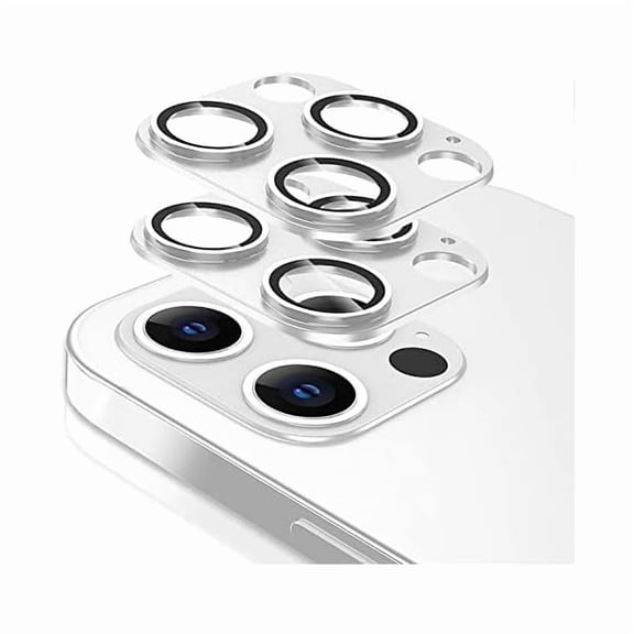 can [2 Pack] iPhone 12 Pro Max Camera Lens Protector Metal Plus Tempered Glass Camera Cover Oneness Design, Support LIDAR Scanner, Explosion-Proof iPhone 12 Pro Max 6.7 Inch Accessories Silver