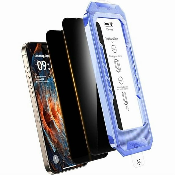 can 2-Pack for iPhone 15 Pro Privacy Screen Protector,Easy to Install ...