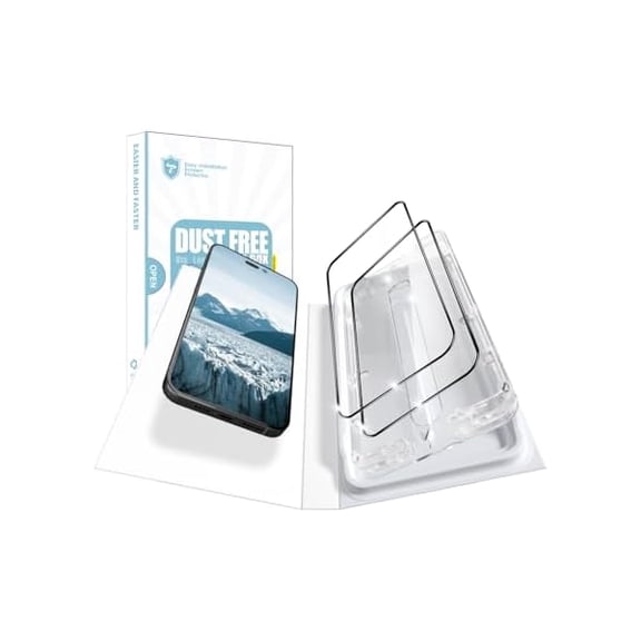 can [2 Pack] for iPhone 16 Pro Max [6.9"] Screen Protector, 9H Hardness Shatterproof Long Durable HD Clear Tempered Glass Film, [Easy Instlltion with Dust-Free Box] [Bubble Free]