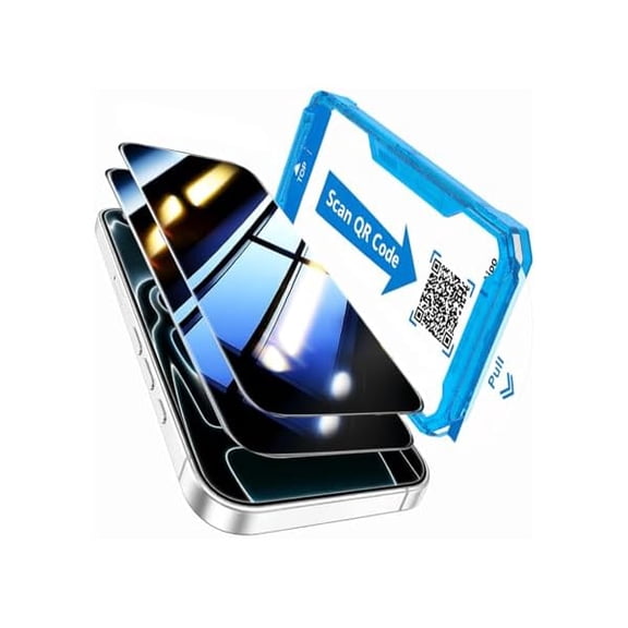 can 2 Pack for iPhone 17 Pro Max Privacy Screen Protector 6.9 inch, [25Anti Spy][TOP 9H+ Hardness][12FT Drop Tested] Full Coverage Shatterproof Tempered Glass, Easy Installation, Sensitive Touch