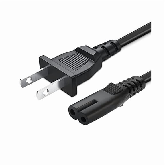 can 2 Prong Power Cable Cord for TCL Roku Smart LED LCD HD TV 24" 32" 40" 42" 43" 48" 50" 55" 60" 65" 75" 85" Inch TCL Roku TVS AC Power Cable Cord Plug A Power Supply Cord Cable Replacement