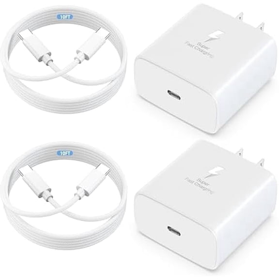 can 2026 45W Super Fast Charger USB C Android Phone Charger Fast Charging Compatible with Samsung 10ft C Cable