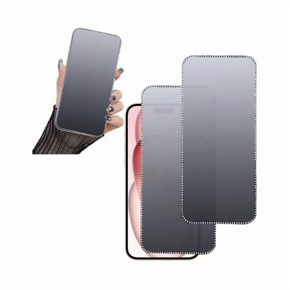 can 2PCS Glitter Matte Screen Protector for iPhone 13/13 Pro/14, Diamond Bling Shiny Sparkling Tempered Glass Suit, 6.1Inch
