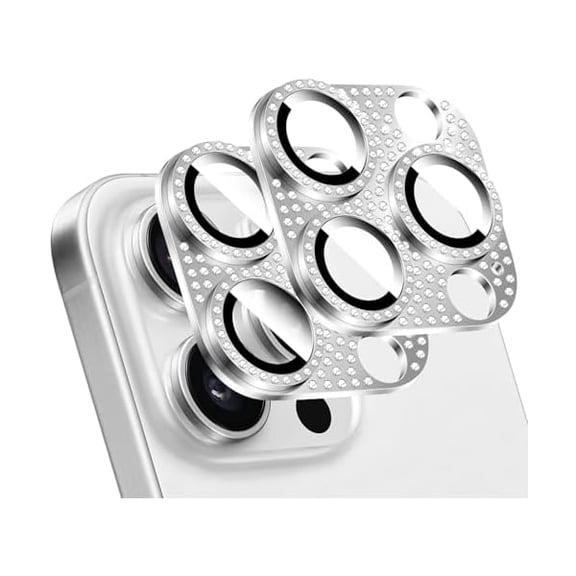 can 2PCS Shiny Diamond Camera Lens Protector for iPhone, Metal 3D Sparkling Rhinestone Phone Decorated, Anti-Scratch Full Coverage Protection Back Camera Cover for iPhone 14 Pro/iPhone 14 Pro Max