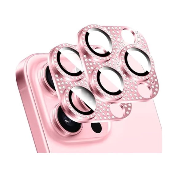 can 2PCS Shiny Diamond Camera Lens Protector for iPhone, Metal 3D Sparkling Rhinestone Phone Decorated, Anti-Scratch Full Coverage Protection Back Camera Cover for iPhone 12 Pro Max