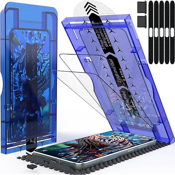 can 3 Pack Designed for Samsung Galaxy S25 Plus Screen Protector,Tempered Glass, Scratch-proof, Bubble Free, Ultra Resistant