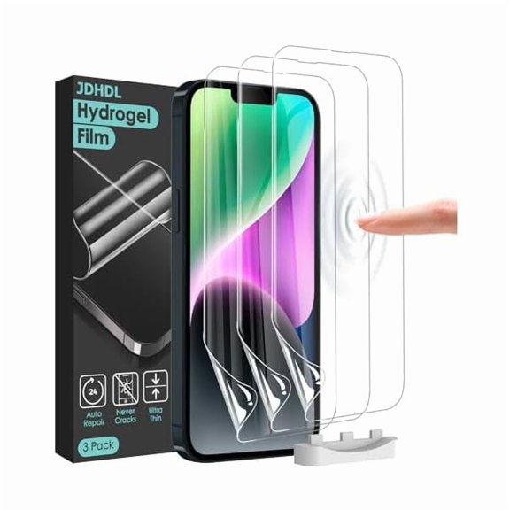 can 3 Pack Flexible Film Screen Protector for iPhone 13 Pro Max/ 14 Plus, Non-breakable Soft TPU Hydrogel Film for iPhone 13 Pro Max/ 14 Plus Screen Protector Film (NOT Glass)