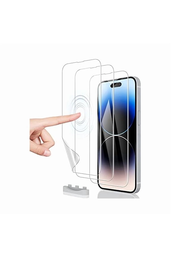 can [3 Pack Hydrogel Film Screen Protector for iPhone 16e / iPhone 14 Pro/iPhone 14 / iPhone 13 Pro/iPhone 13 (6.1 inch), Soft TPU Transparent Protective Screen Protector Film (Not Tempered Glass)