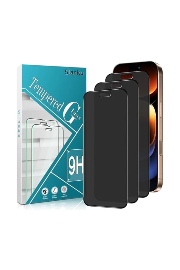 can [3 Pack Matte Privacy Screen Protector for iPhone 16 Pro Max, Anti Glare, Anti Fingerprint, Anti Spy, Full Coverage Tempered Glass Film