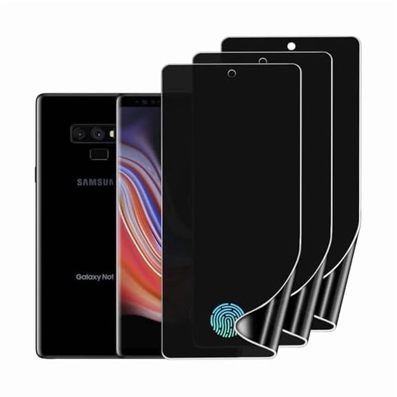 can 3 Pack Privacy Screen Protector Compatible with Samsung Galaxy Note 9, Anti-Spy TPU Hydrogel Protective Film for Samsung Galaxy Note 9 6.4" - Support Fingerprint Unlock, Self-Healing