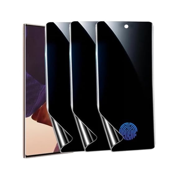 can 3-Pack Privacy Screen Protector for Samsung Galaxy Note 20 Ultra 5G, Anti-Spy Flexible TPU Film, Support Fingerprint Unlock,Touch Sensitive [Not Glass]