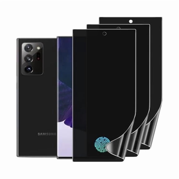 can 3 Pack Privacy Screen Protector for Samsung Galaxy Note 20 Ultra, Anti-Spy 3D Curve Fit Full Adhesive Flexible TPU Film Samsung Galaxy Note 20 Ultra, Anti-Scratch, Support Fingerprint Reader