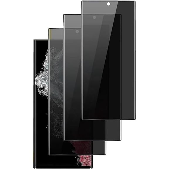 can 3 Pack Privacy Screen Protector for Samsung Galaxy Note 8, 9H Hardness Anti-Scratch Anti-Spy Tempered Glass Film for Samsung Galaxy Note 8 - Anti-Fingerprint, Easy to Install, Case Friendly