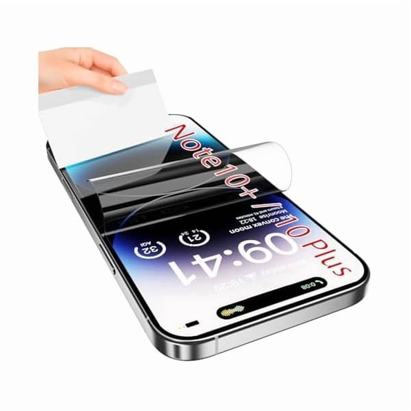 can 3 Pack for Samsung Galaxy Note10+/ Note 10 Plus Privacy Films Screen Protectors, Fingerprint Unlock, Anti Scratch, Bubble Free, Ultra Thin, Easy Installation