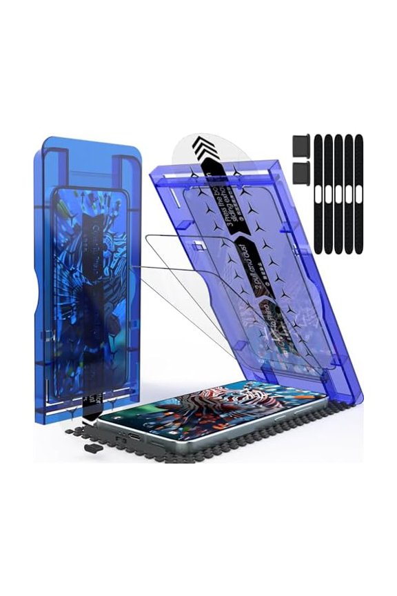 can 3 Pack for Samsung Galaxy S25 Screen Protector Tempered Glass,HD Bubble Free, Ultra Resistant No bubbles, with easy-to-install frame, automatic dust removal