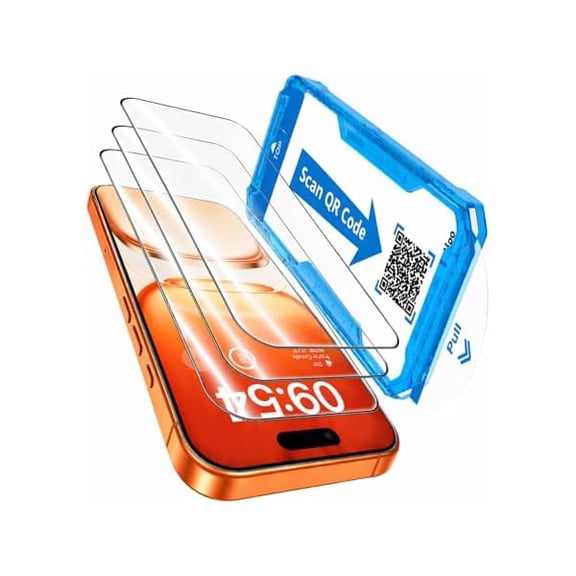 can 3 Pack for iPhone 17 Pro Max Screen Protector 6.9 inch, [TOP 9H+ Hardness][12FT Drop Tested] HD Clear Tempered Glass, Easy Installation, Full Coverage, Sensitive Touch, Bubble Free