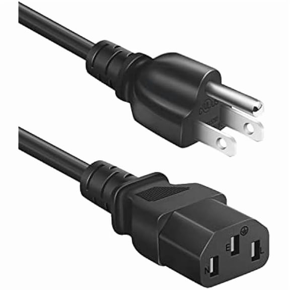 can 3D Printer Power Cord for Creality Ender/CR/Sermoon Series,18AWG Universal Replacement 3 Prong AC Power Cable,6 Ft(1.8 Meters)