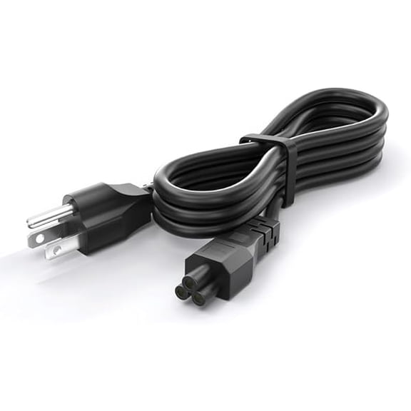 can 4FT Laptop Power Supply Cable, 3 Prong Mickey Mous Power Cord Compatible with Notebook Computer Charger, LG LCD LED Smart TV, Epson Printer Power Cable, 1Pack