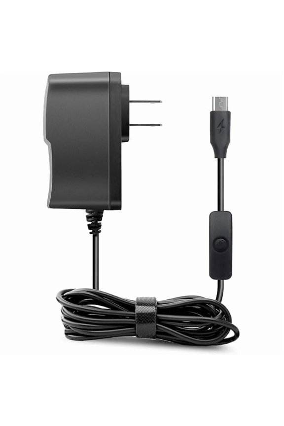 can 5V 2.5A Raspberry Pi 3 Pi3 B+ Power Supply Adapter AC with Power On/Off Switch (3.3ft Cord)