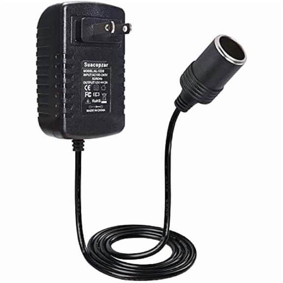 can AC to DC Converter 12V 24W Car Cigarette Lighter Socket, 100-240V to 12V 2A AC/DC Power Adapter Power Supply Transformer US Plug(NOT for Vacuum Cleaner Air Compressor Air Pump Inflator)