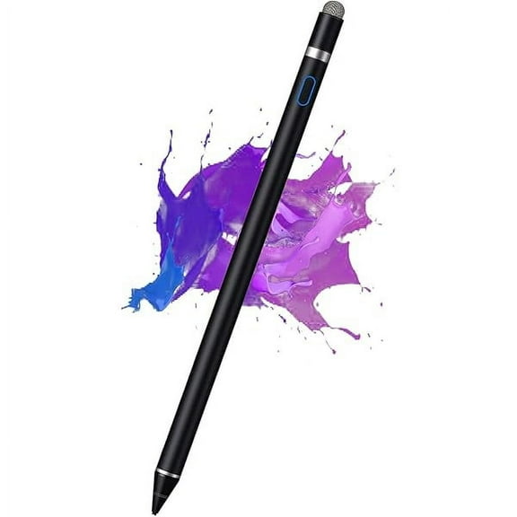 can Active Stylus Pen for iPhone/iPad/Android, Pencil with Dual Touch Function, Rechargeable Digital Fine Point Pen for Apple iPad Pro/Air/Mini/iPhone/Cell Phone/Samsung/Tablet Drawing & Writing