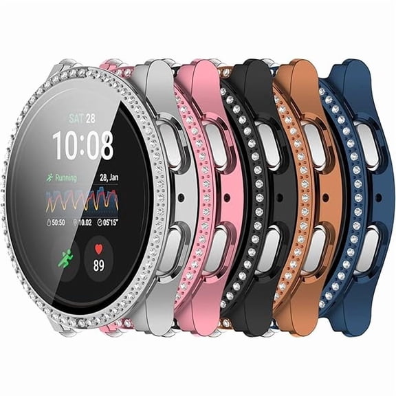 can Bling Screen Protector 5Pack Compatible with Samsung Galaxy Watch 7 Case 40mm PC Hard Watch Face Cover Full Protection