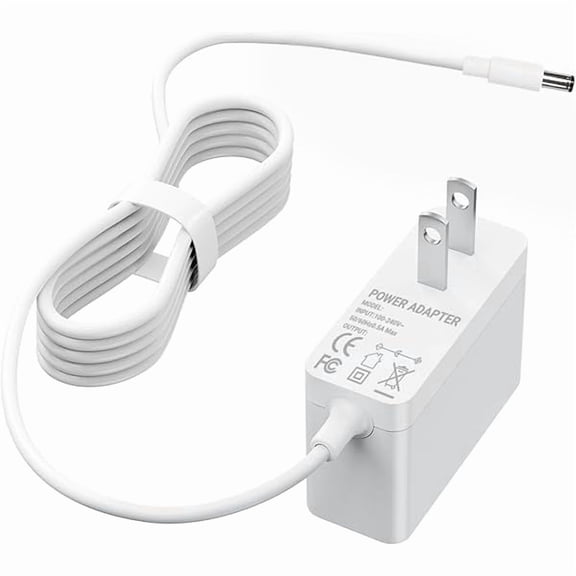 can Charger Compatible with LEVOIT Cordless Vacuum Cleaner LAVC-200 / LSV-V201-WUS/LVAC-120 22.2V Li-ion Battery Power Supply AC Adapter 1.8M SAW15A-260-0500UD Charging Cord-White