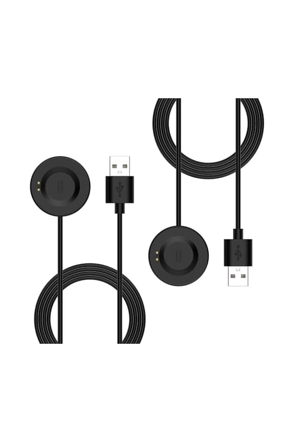 can Charger Intended for iTouch Air4 Smartwatch USB 3.3ft Replacement Charging Cable Compatibility with iTouch Air3 Air SE Sport3 Sport Explorer3 Charging Stand, Charging Dock Station (2, Black)