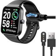 can Compatible for Fitpolo IDW15 Smartwatch Charger, Magnetic USB Replacement Charging Cable Compatible with Fitpolo IDW15 1.8" Smart Watch/TMHAI, VERYFIT, Aeac IDW15 Smartwatch Black