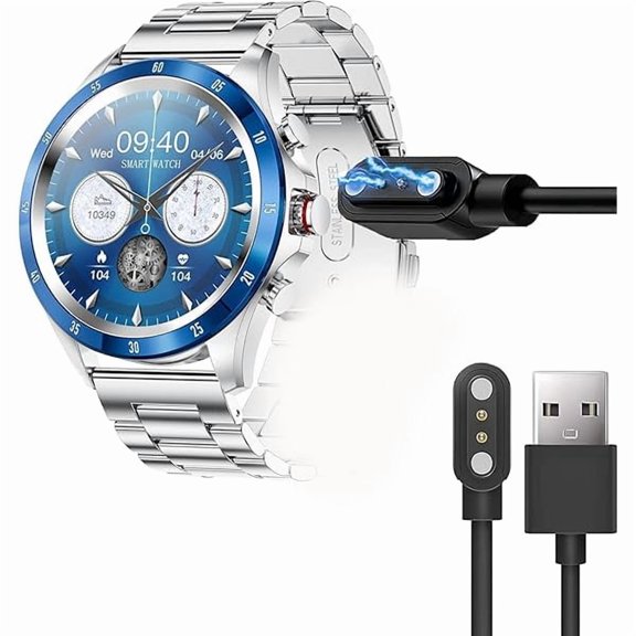 can Compatible for LIGE Smart Watch Charger, Magnetic USB Replacement Charging Cable Compatible with LIGE Smart Watch (Black, Compatible for LIGE 1829, A230)