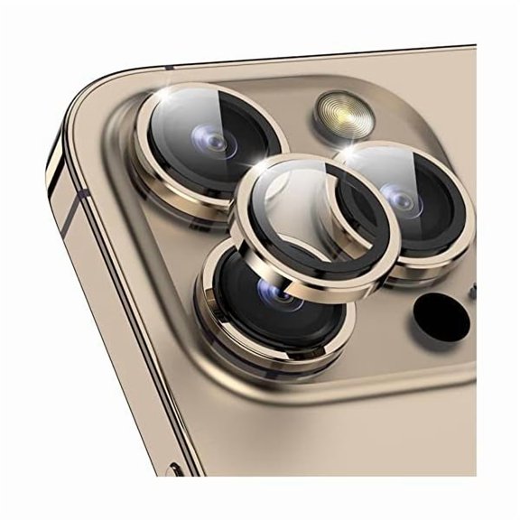 can Designed for iPhone 14 Pro Max Camera Lens Protector, for iPhone 14 Pro Camera Lens Protector, Individual Metal Anti Scratch HD Clear Case Friendly Tempered Glass Camera Cover, 1 Set
