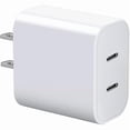 thumbnail image 1 of can Dual USB C Charger Block for Apple Watch Series 11 10 iWatch iPhone iPad AirPods Pro,Wireless Charger Pad White 1 Pack, 1 of 1