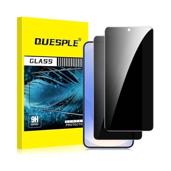 can Galaxy S25 Plus Privacy Screen Protector, 2 Pack Shatterproof Premium Tempered Glass Film for Samsung Galaxy S25 Plus 5G Privacy Screen Protector/ 3D Curved/Easy Installation/Case-Friendly