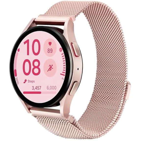 can Magnetic Bands Compatible with Samsung Galaxy Watch 7 6 5 4 Band 40mm 44mm/Watch 6 4 Classic 43mm 47mm 46mm 42mm/Watch 5 Pro 45mm/Active 2, 20mm Stainless Steel Milanese Mesh Loop Metal Bands